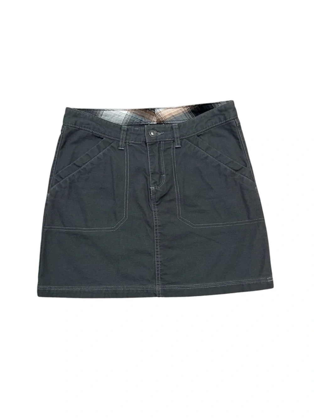 Patagonia Dark Charcoal A-Line Mini Skirt